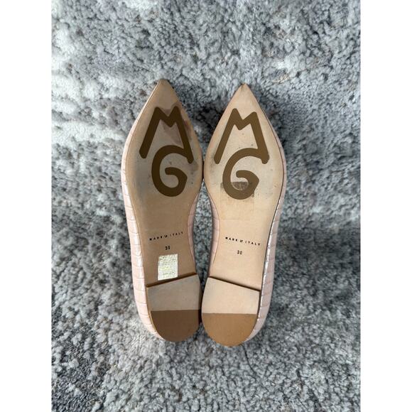 M Gemi Size 38EUR US7 Flats Slip On Pointed Toe Shoes Pink Casual Walking - Picture 8 of 8